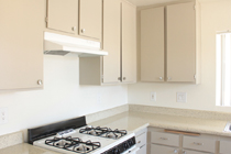 This photo is the visual representation of gourmet kitchens at Kirby Gardens Apartments.